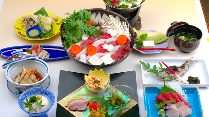 ≪食事評価5.0を獲得しました≫豆腐料理＋イノシシ鍋の贅沢三味プラン